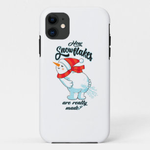 Farting Snowman How Snowflakes Are Really Made Case-Mate iPhone Case