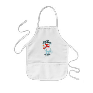 Farting Snowman How Snowflakes Are Really Made Kids Apron