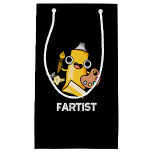 Fartist Funny Artist Pun Dark BG Small Gift Bag