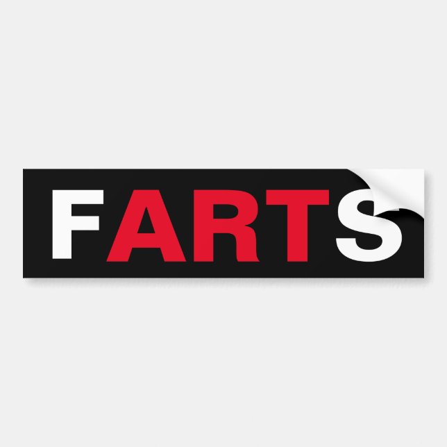 FARTS Bumper Sticker (Front)