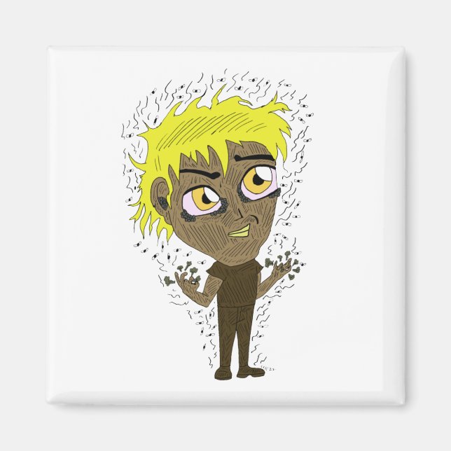 Farty Fingers  Chibi  Magnet (Front)