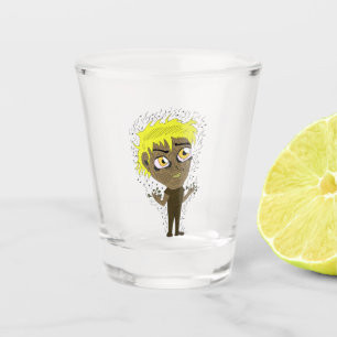 Farty Fingers  Chibi  Shot Glass