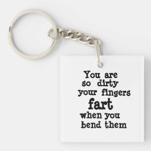 Farty Fingers line Key Ring