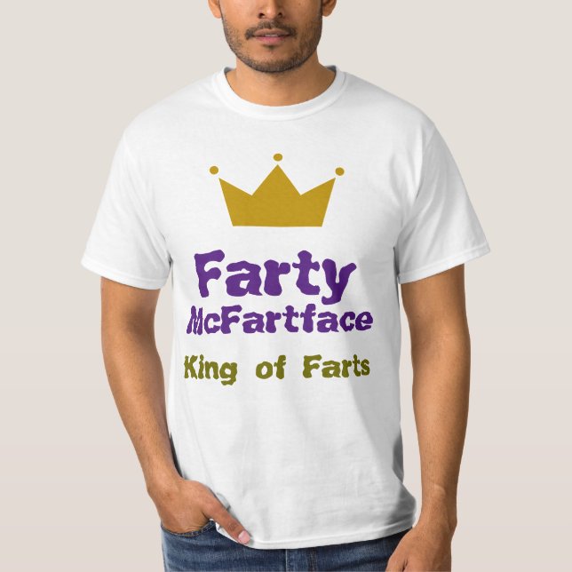 Farty McFartface - King of Farts T-Shirt (Front)