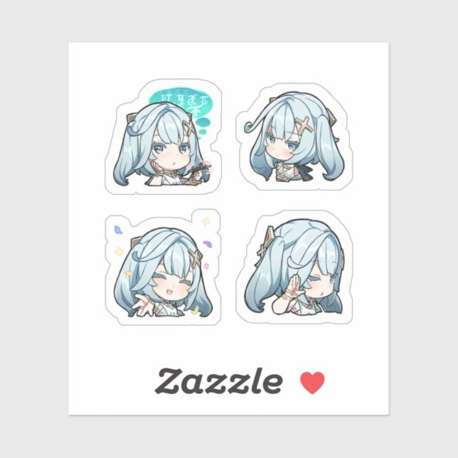 Faruzan Genshin Impact 4 Pack Sticker Sheet (Sheet)