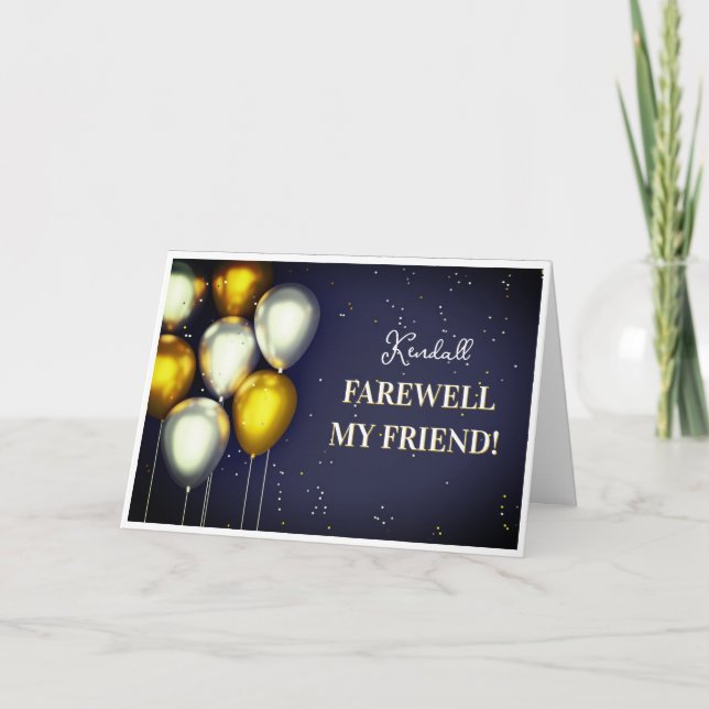 Farwell Friend Greeting card (Front)