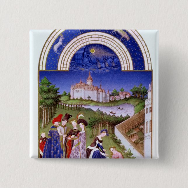 Fascimile of April' 15 Cm Square Badge (Front)
