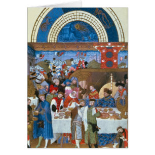 Fascimile of January: banquet scene