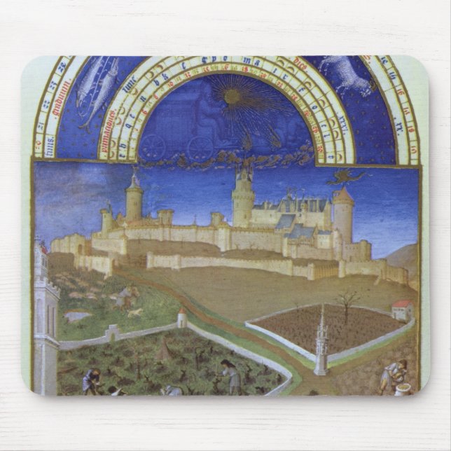 Fascimile of March: Peasants at Work Mouse Pad (Front)