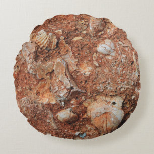 Fascinating Fossils Round Cushion