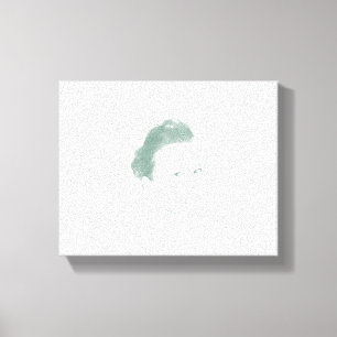 Fascinating Monochromatic Woman Face Canvas Print