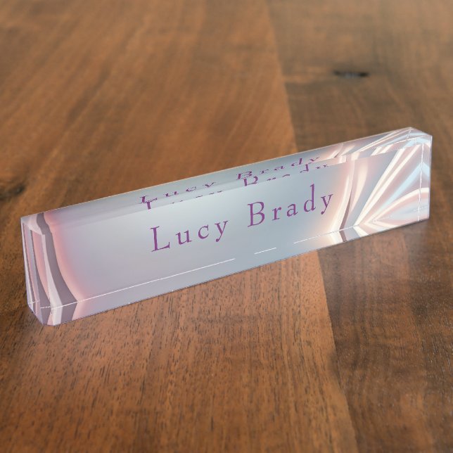 Fascinating Opalescent Nameplate (Side)