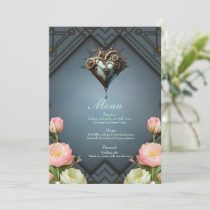 Fascinating steampunk heart menu