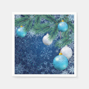 Fascinating White Christmas Napkin