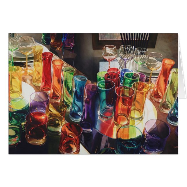 "Fascination" Art Glass Still Life (Front Horizontal)