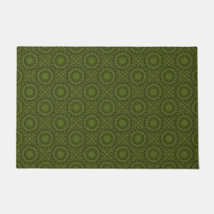Fascination mushroom kaleidoscope doormat