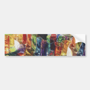 "Fascination" Watercolor of Art Glass Bumper Sticker