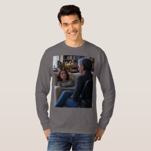Fascination With Ducks men grey long sleeve shirt