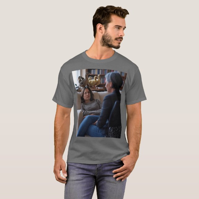 Fascination With Ducks men grey T-shirt (Front Full)