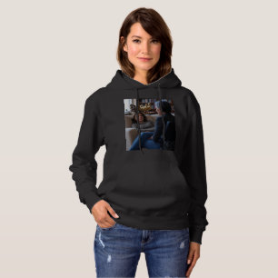 Fascination With Ducks women black hoodie