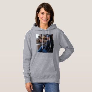 Fascination With Ducks women grey hoodie