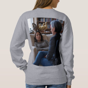 Fascination With Ducks women grey sweatshirt back