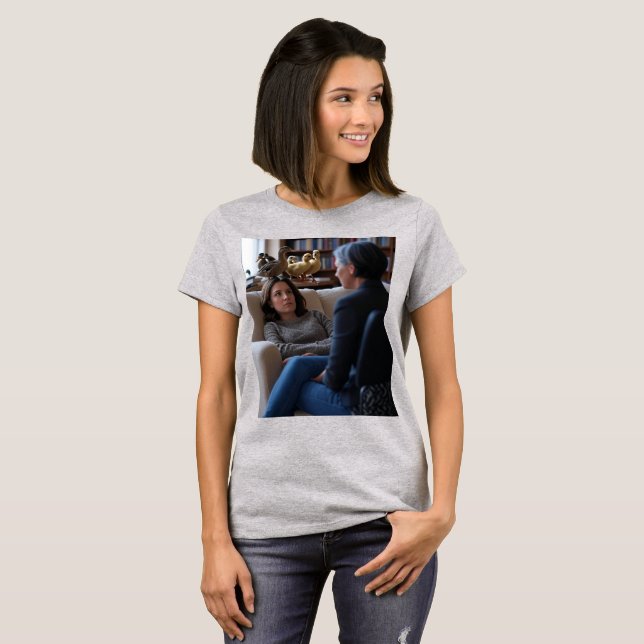 Fascination With Ducks women grey T-shirt (Front Full)