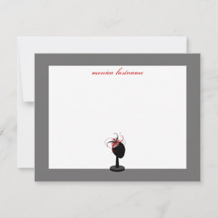 Fascinator & Hat Stand - Flat Notecards