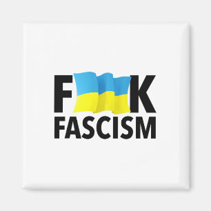 Fascism - Censored With Ukrainian Flag Magnet