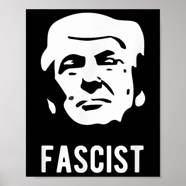 Fascist Anti-trump  Poster (Front)