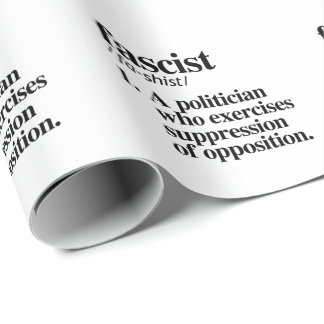 Fascist Definition Wrapping Paper