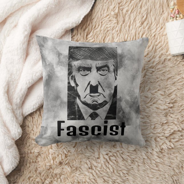 Fascist Trump Throw Pillow (Blanket)