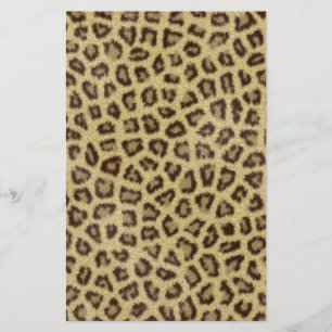 Fashinable leopard skin fluffy fur effect
