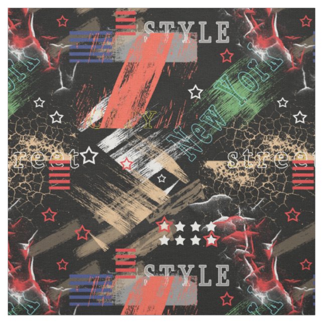 Fashion Abstract Grunge Fabric (Swatch)