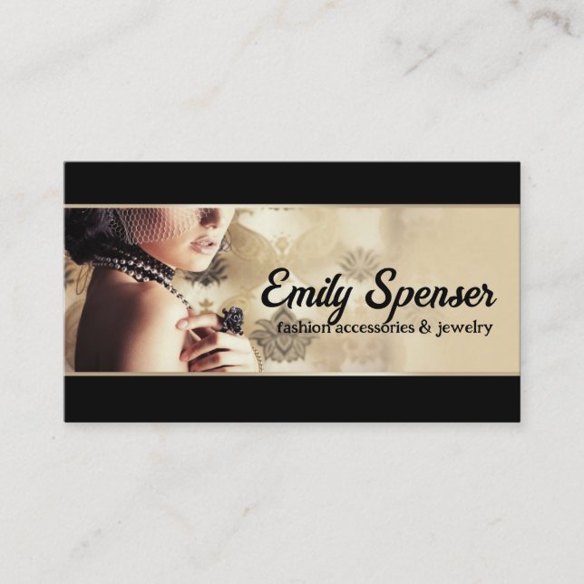 Fashion Accessories & Jewellery Business Card (Front)