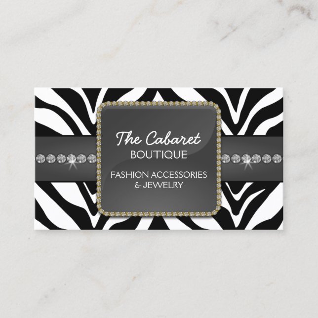 Fashion Accessory & Jewellery Business Card (Front)