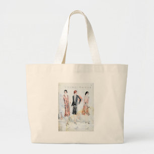 Fashion, April, 1928 Large Tote Bag