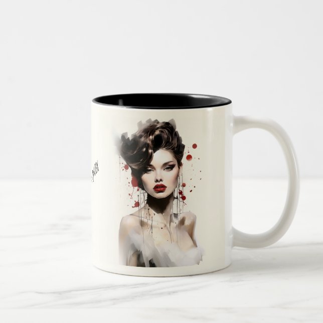 Fashion Baby Two-Tone Coffee Mug (Right)