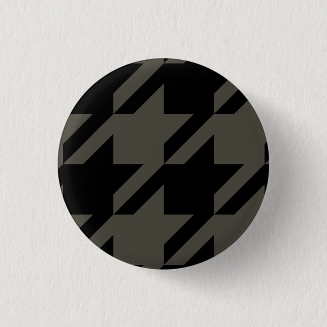 Fashion Badge, Dogtooth Patterned, Dogtooth Badge (Front)