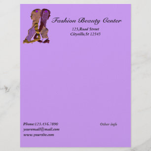 Fashion Beauty Letterhead