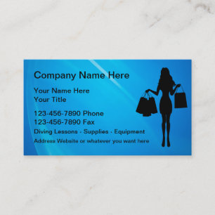 Fashion Beauty Shopping Theme Business Card