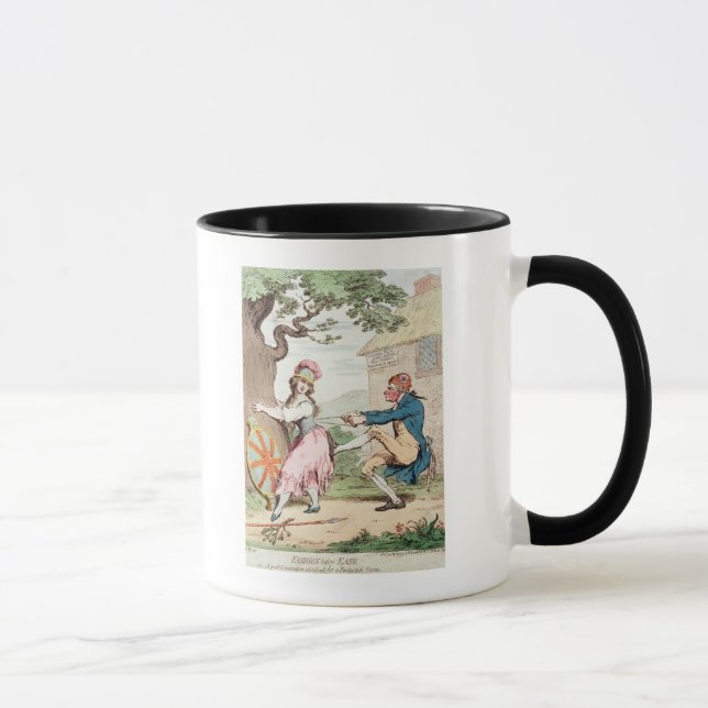Fashion Before Ease or A Good Constitution...' Mug (Right)