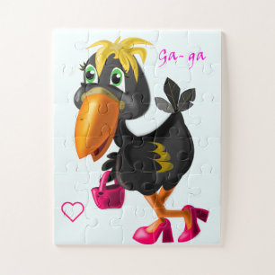 Fashion Bird Jigsaw Puzzle Gift - Funny