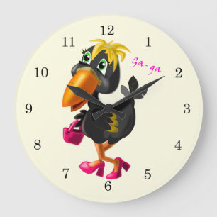 Fashion Bird Large Clock