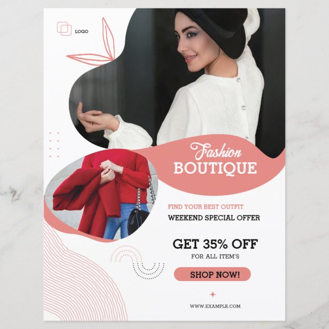 Fashion Boutique Flyer Template (Front)