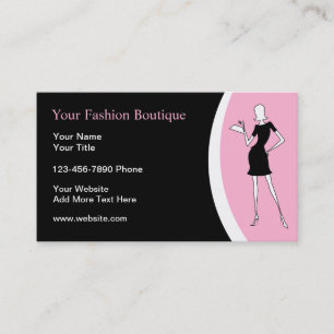Fashion Boutique Trendy Business Cards