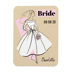 Fashion Bride Neutral Bride flexible magnet