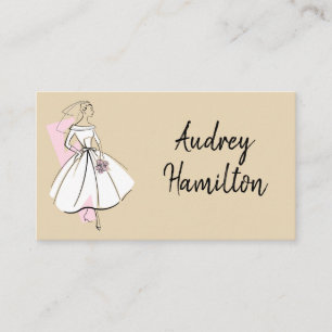 Fashion Bride Neutral business card