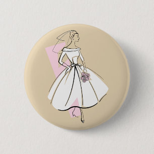 Fashion Bride Neutral button