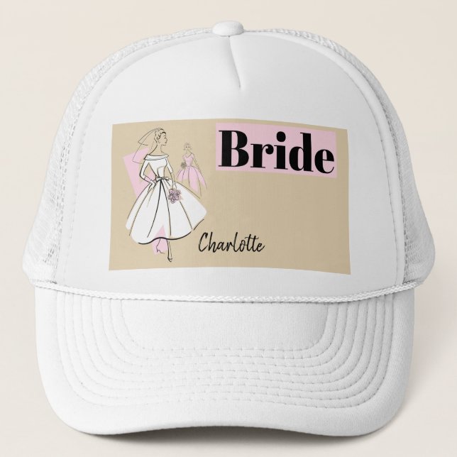 Fashion Bride Neutral Group Bride hat (Front)